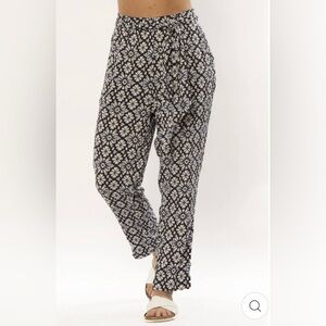 Sisstrevolution Tidal Wave Woven Pant -Starlight Blue Size XS NWOT